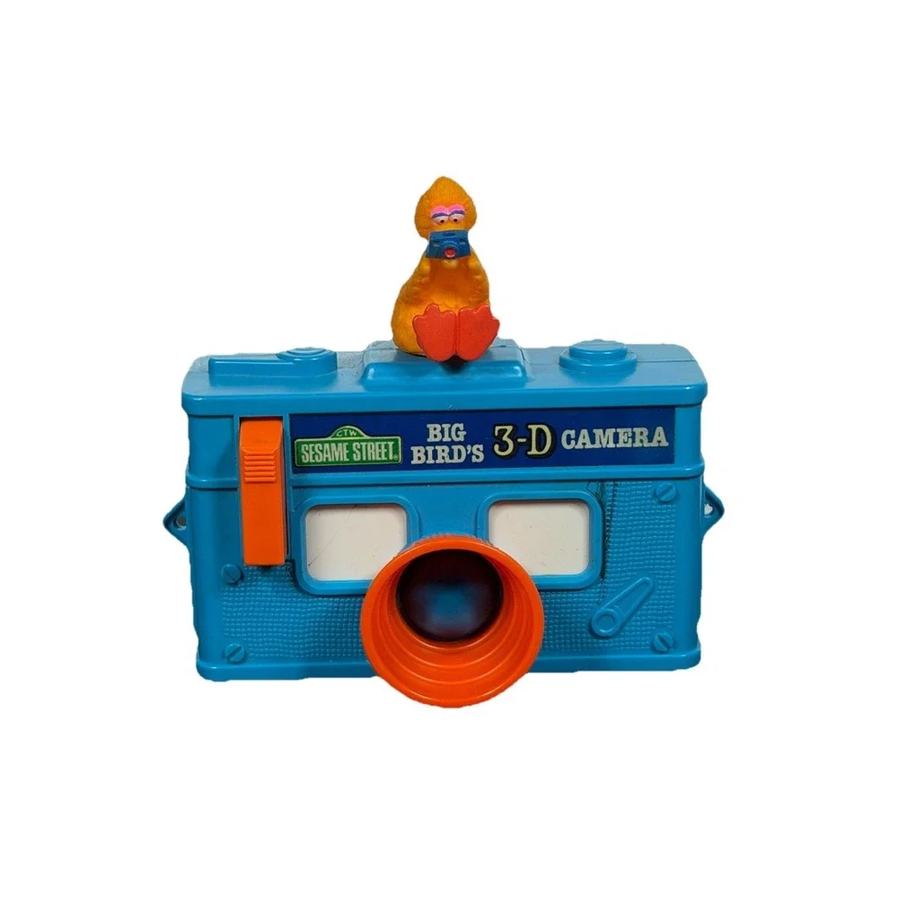 Vintage 1978 Sesame Street Big Bird Toy Alphabet 3D Camera